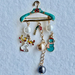 Christmas Broach Accessories Hanger Style Party wear - XMAS ACCESSORIES