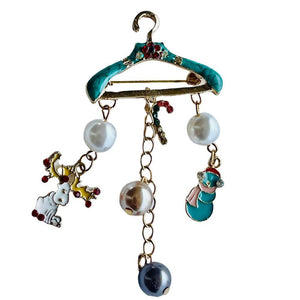 Christmas Broach Accessories Hanger Style Party wear - XMAS ACCESSORIES