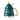 Christmas Ceramic Coffee and Hot Chocolate Mug - Green Christmas Tree style Cup with Matching Ceramic Lid and embellished Spoon,330 ml - Christmas