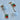 Christmas earrings accessories party wear, White Pompom hanging with Bells - XMAS ACCESSORIES
