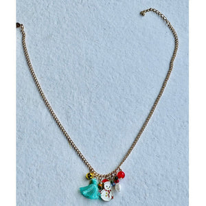 Christmas Necklace Accessories Snowman pendant Style Party wear - XMAS ACCESSORIES