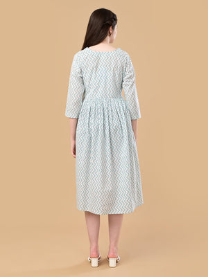 Chroma Chaos Maternity And Nursing Dress - S Maternity Casual Dress