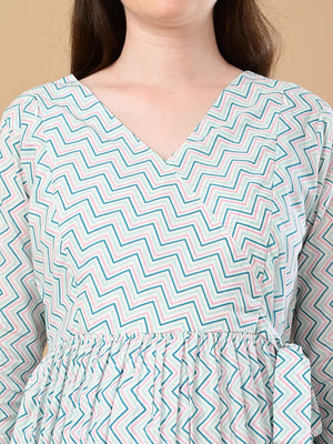 Chroma Chaos Maternity And Nursing Dress - S Maternity Casual Dress