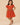 Cinnamon Girls Embroidered Dress - Rust Kids Casual Wear