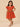 Cinnamon Girls Embroidered Dress - Rust Kids Casual Wear