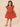 Cinnamon Girls Embroidered Dress - Rust Kids Casual Wear