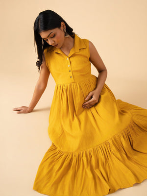 Citrus Bloom Maternity and Nursing Dress - S Maternity Casual Dress