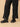 Black Classic Contrast Women's Trousers - Women's Bottoms