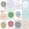 Classic Pastel Theme Milestone Cards- (Pack of 25) - MSCD-CLPST