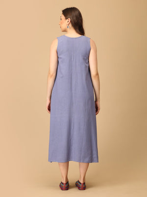 S Cloud Washed Embroidered Women's Dress - Women's Dress