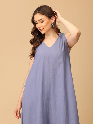 S Cloud Washed Embroidered Women's Dress - Women's Dress