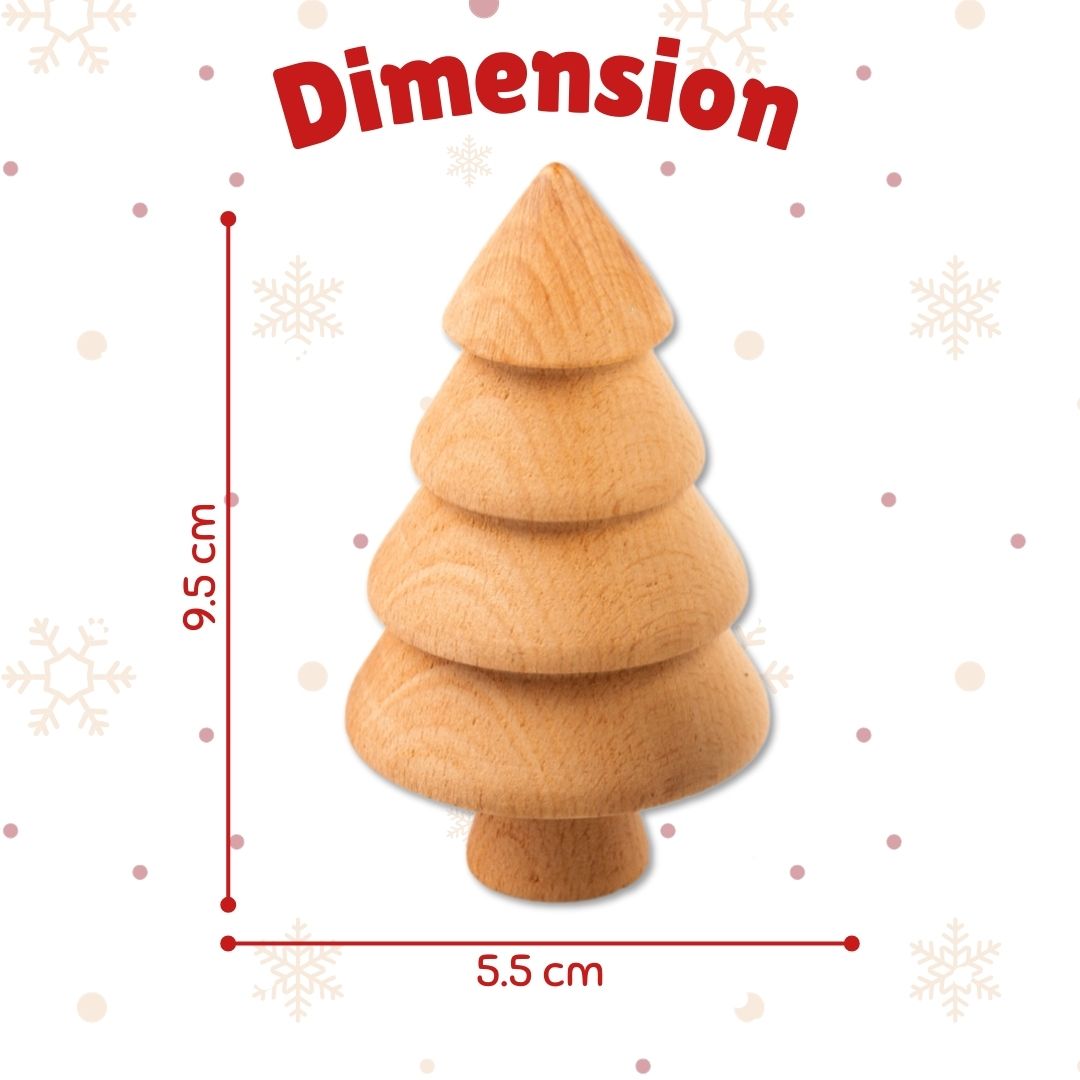 Cots and Cuddles Wooden Diy Christmas Tree for Kids Age 3+