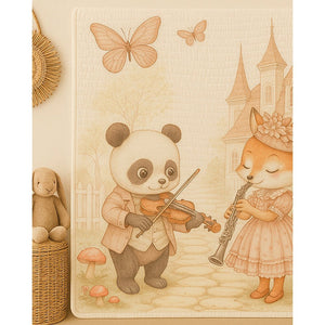 Coat Panda woodland print Super Soft Breathable pure Muslin cotton Blanket for Infants - Bedding