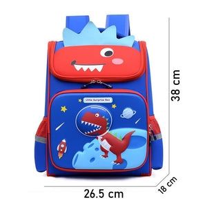 Cobalt 2d Pop Dino Space Backpack for Kids,5yrs - 8 yrs - Back To School