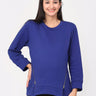 Cobalt Blue Maternity and Nursing Sweatshirt - MNSWT-SRSH-S