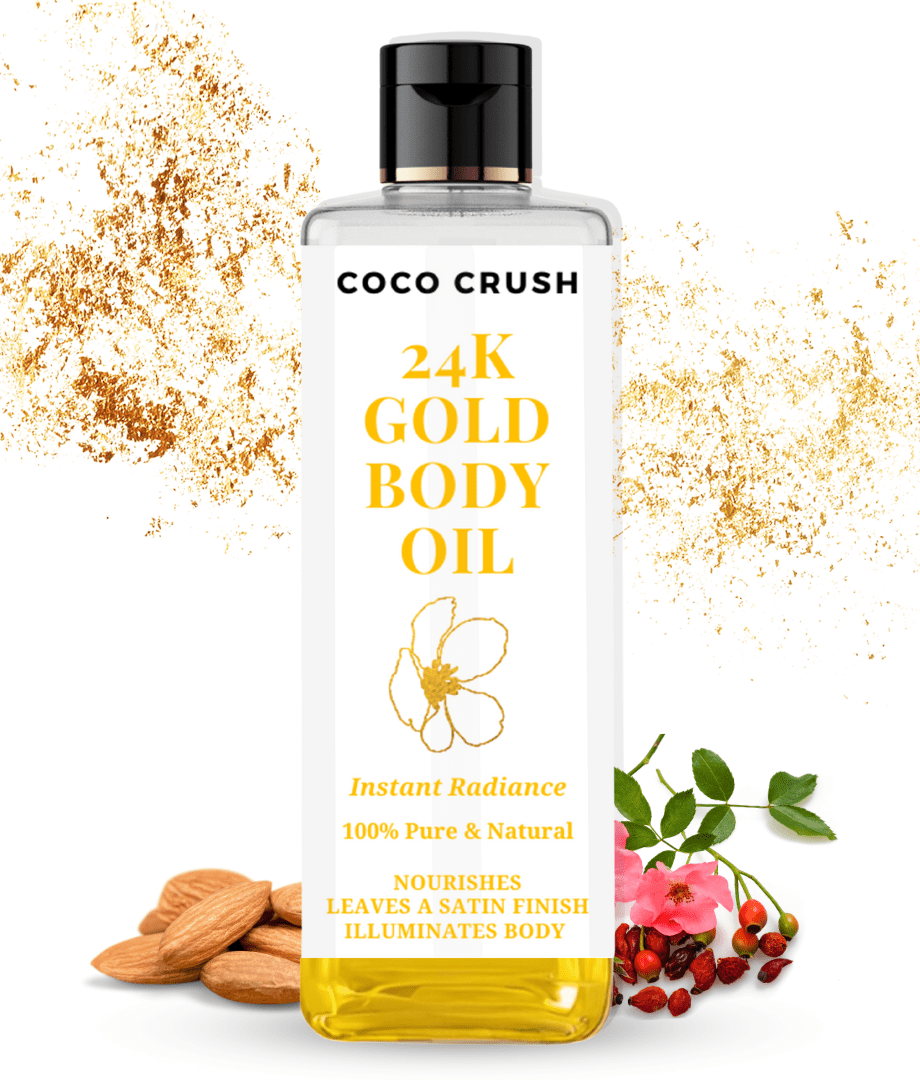 Coco Crush 24K Gold Beauty Oil for Instant Radiance, Nourishment & Satin Finish - 24KGOLDOIL100