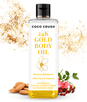 Coco Crush 24K Gold Beauty Oil for Instant Radiance, Nourishment & Satin Finish - 24KGOLDOIL100