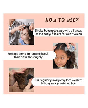 Coco Crush Ayurvedic Anti - Lice Combo: Shampoo & Hair Spray, Kills Lice, Eggs & Nits - Pack of 2 - 100ML each - LICESHAMPOO100LICESPRAY100