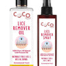 Coco Crush Ayurvedic Anti - Lice Duo: Oil & Hair Spray, Kills Lice, Eggs & Nits - Pack of 2 - 100ML each - LICEOIL100SPRAY100