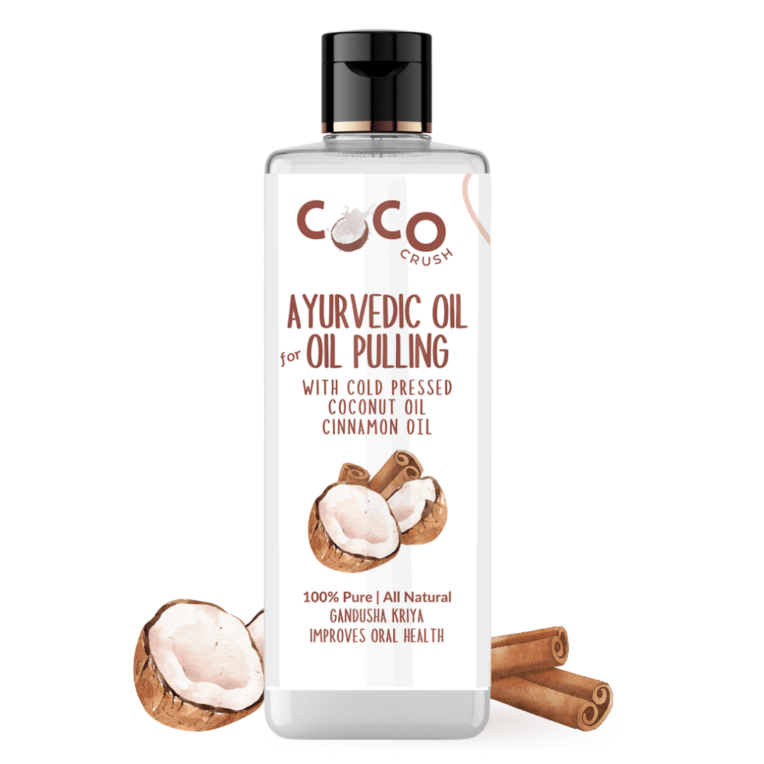 Coco Crush Ayurvedic Coconut & Cinnamon Oil for Oil Pulling - CINNAMON50