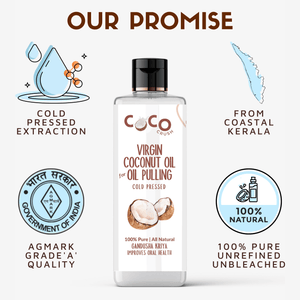 Coco Crush Ayurvedic Coconut Oil for Oil Pulling | Healthy Teeth - OPCO200