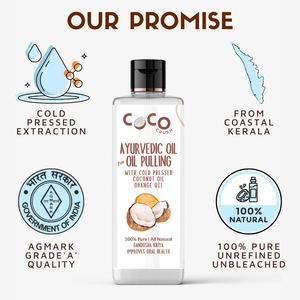 Coco Crush Ayurvedic Coconut & Orange Oil for Oil Pulling - ORANGE100