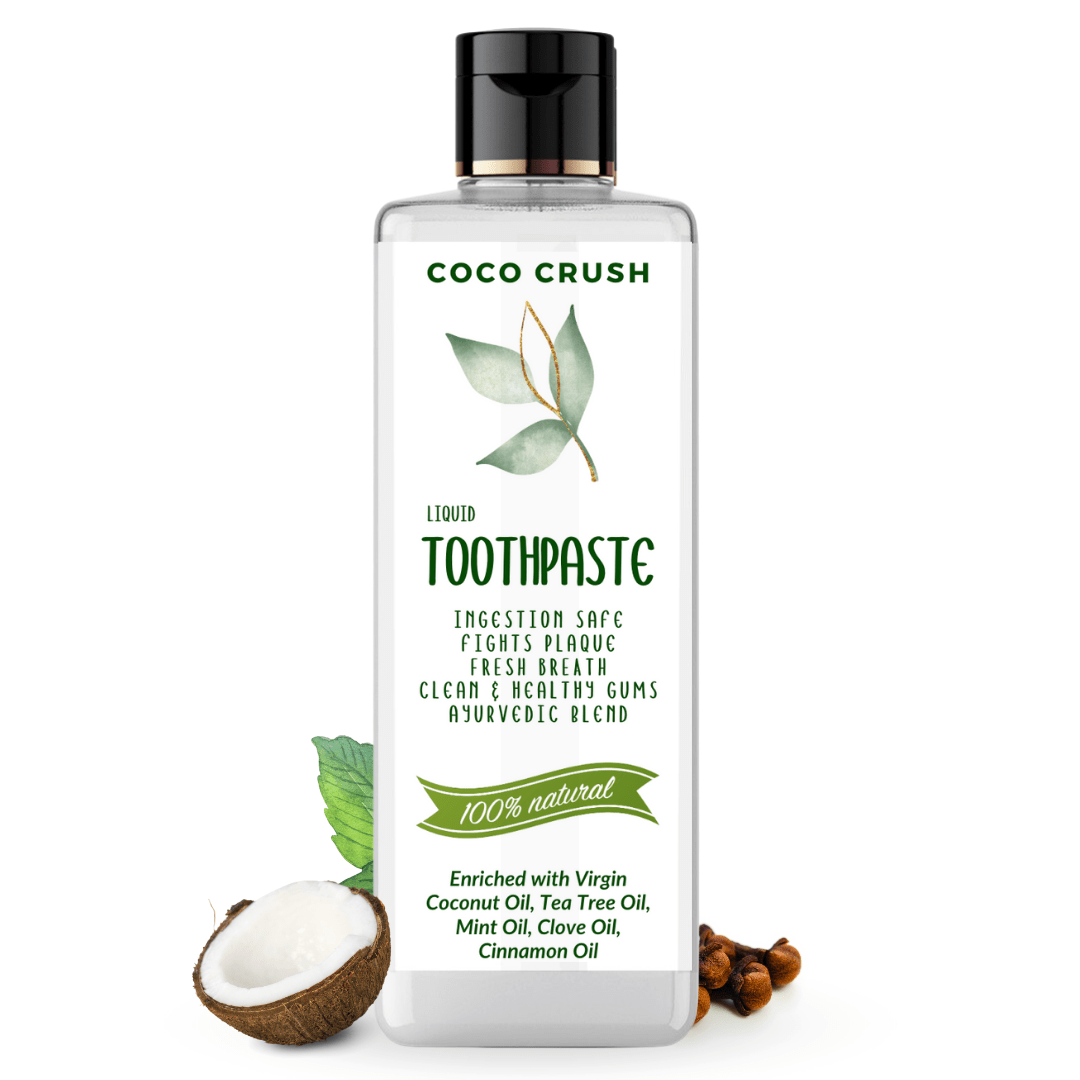 Coco Crush Ayurvedic Fluoride - Free Liquid Toothpaste, 100% Natural Ingredients - ADULTTP50