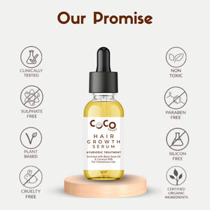 Coco Crush Ayurvedic Hair Growth Serum - HG15