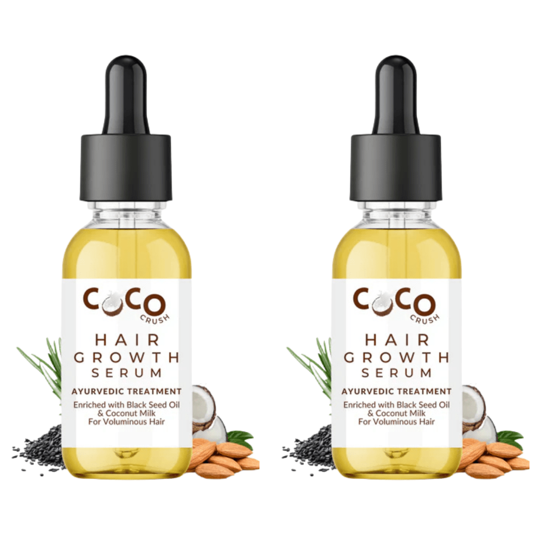 Coco Crush Ayurvedic Hair Growth Serum, Pack of 2 - 30ML each - 2HG30