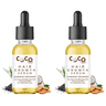 Coco Crush Ayurvedic Hair Growth Serum, Pack of 2 - 30ML each - 2HG30