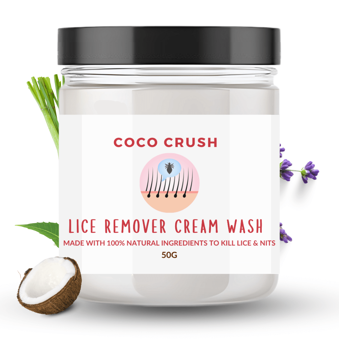 Coco Crush Ayurvedic Lice Cream Wash, Kills Lice, Eggs & Nits 100% Naturally - CR50