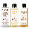 Coco Crush Cold Pressed Coconut, Sesame & Mustard Baby Massage Oil Combo - BACO50BASE50BAMUS50