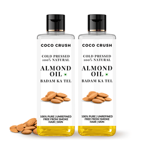 Coco Crush Cold - Pressed Virgin Almond Oil, Pack of 2 - 200ML each - 2AL200