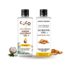Coco Crush Cold - Pressed Virgin Coconut & Almond Oil Combo, Pack of 2 - 100ML each - AL100CO100