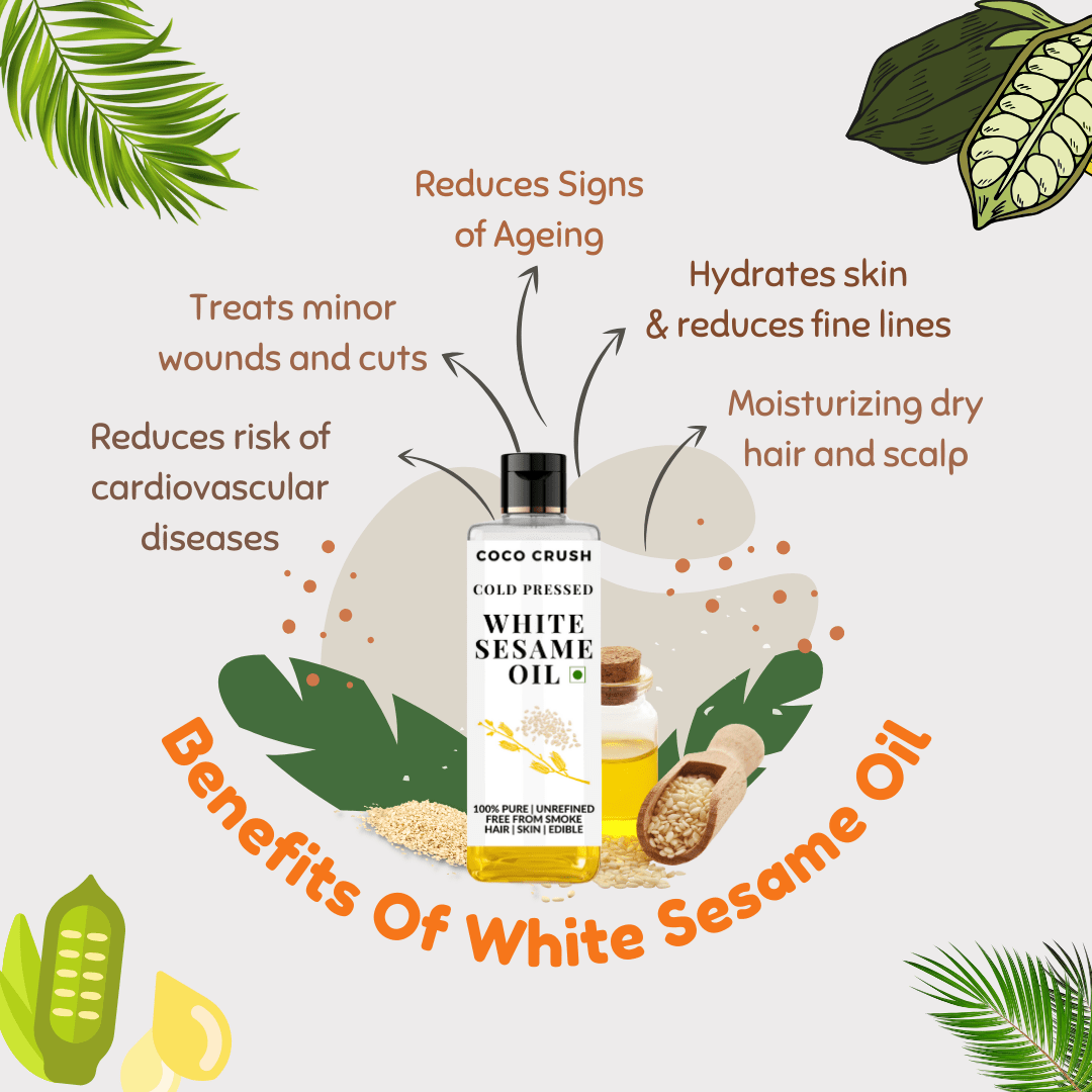 Coco Crush Cold pressed White Sesame Oil - SE50