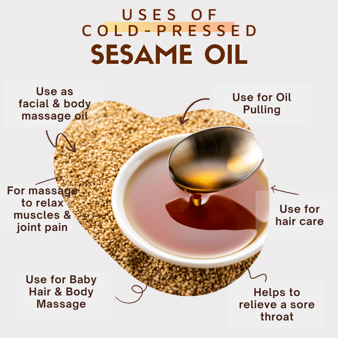 Coco Crush Cold pressed White Sesame Oil - 500ML - SE500