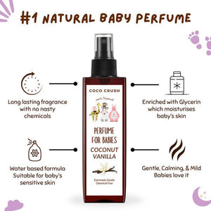 Coco Crush Gentle Baby Perfume Duo: Natural Rose Lavender & Coconut Vanilla - ROLAVBF100COCVANBP100