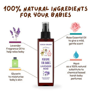 Coco Crush Gentle Baby Perfume Duo: Natural Rose Lavender & Coconut Vanilla - ROLAVBF100COCVANBP100