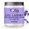 COCO CRUSH Lavender Coconut Body Scrub For Lightening & Brightening Skin - 50GMS - LAVBODYSCRUB50