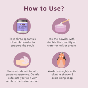 COCO CRUSH Lavender Coconut Body Scrub For Lightening & Brightening Skin - 50GMS - LAVBODYSCRUB50
