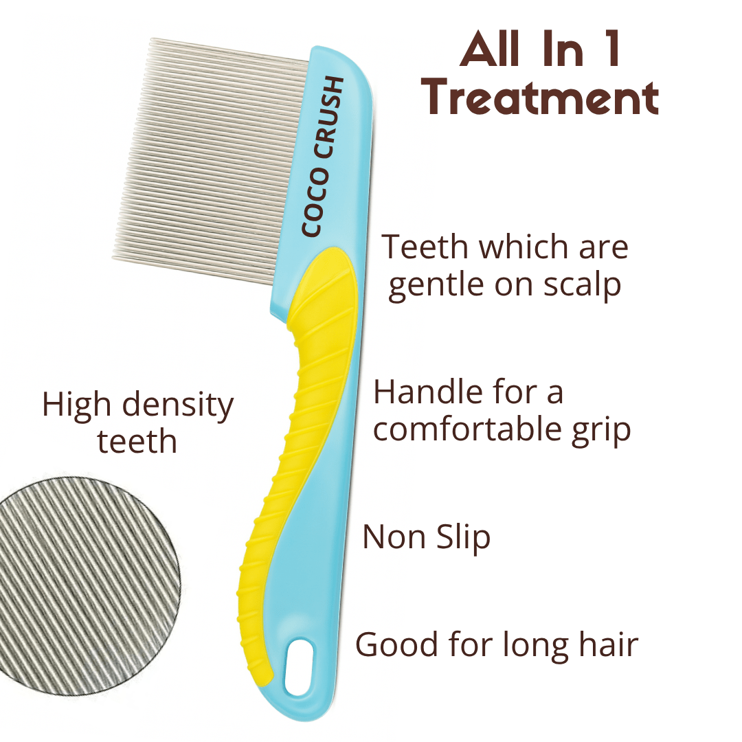 Coco Crush Lice & Nits Removal Long - Handle Comb - LONGCOMB