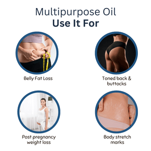Coco Crush Natural Body Toning & Sculpting Massage Oil - Helps in Fat Loss, Anti - Cellulite - SLIMOIL100