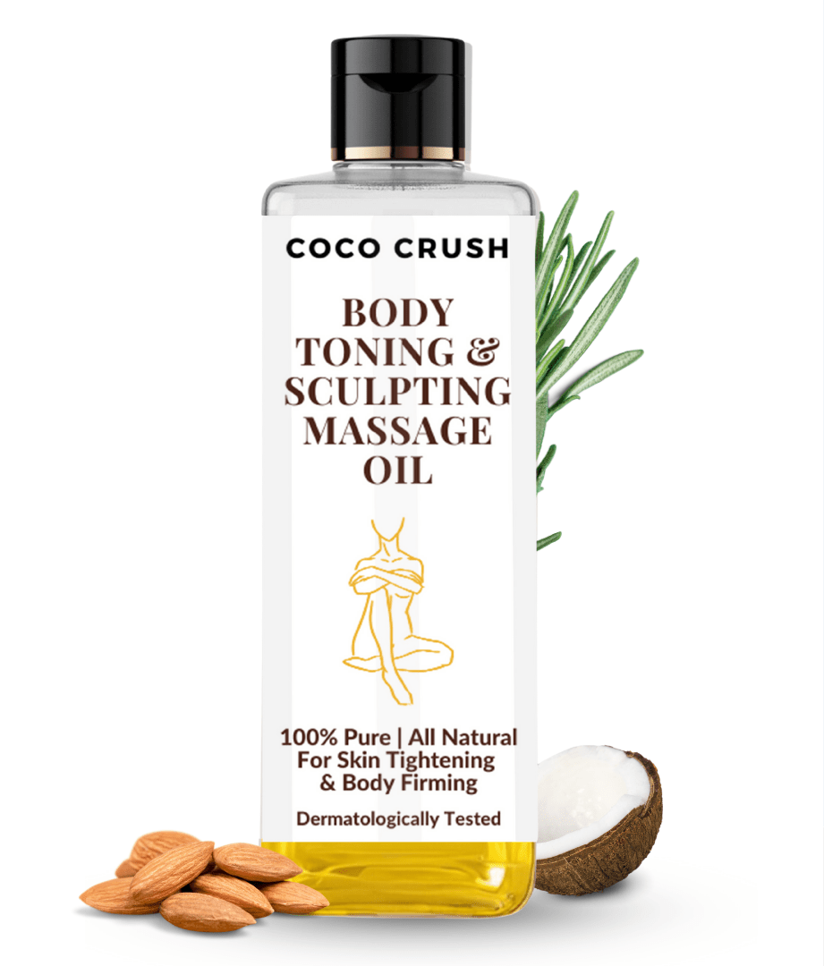 Coco Crush Natural Body Toning & Sculpting Massage Oil - Helps in Fat Loss, Anti - Cellulite - SLIMOIL100