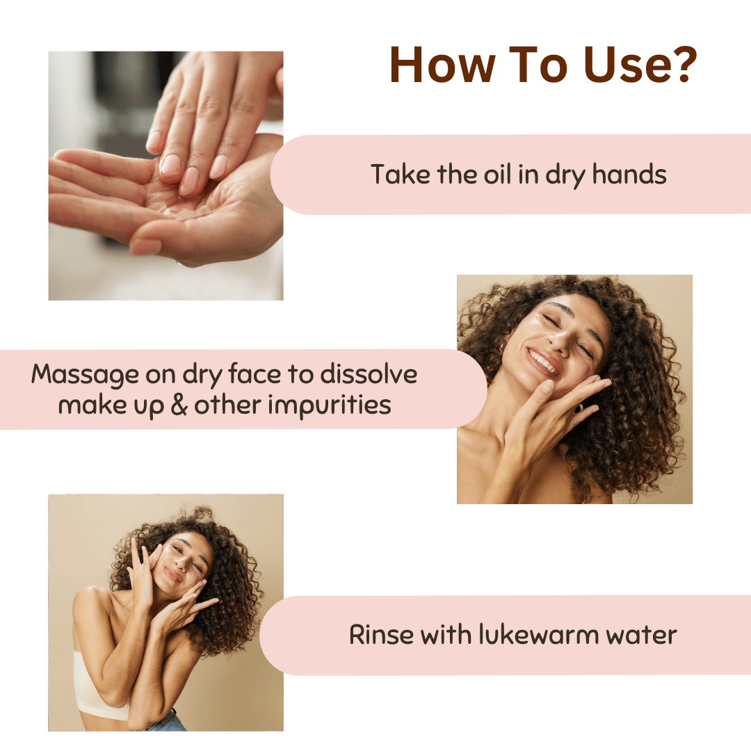 Coco Crush Natural Deep Cleansing Oil, Vit E - Gently Removes Makeup & Impurities - MAKEUPREMOVE100