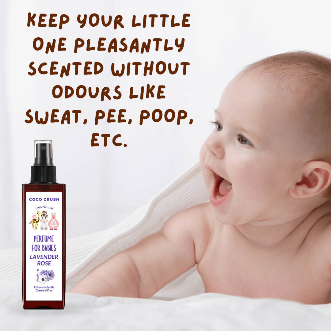 Coco Crush Natural Rose and Lavender Perfume for Babies - 100ML - ROSELAVBABYPERFUME100