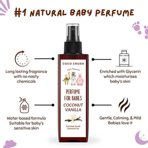 Coco Crush Natural Vanila Perfume for Babies - 100ML - VANILLABABYPERFUME100