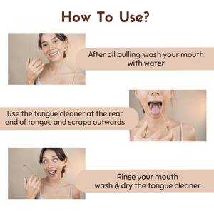 Coco Crush Pure Copper Tongue Cleaner – Natural Breath Freshener & Oral Health Tool - CTC