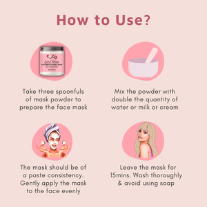 COCO CRUSH Rose Almond Face Pack for Skin Brightening, Lightening - 50GMS - ROSEFACEMASK50