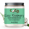 COCO CRUSH Rosemary Coconut Hair Repair Mask for Damaged Hair - 50GMS - HAIRMASK50