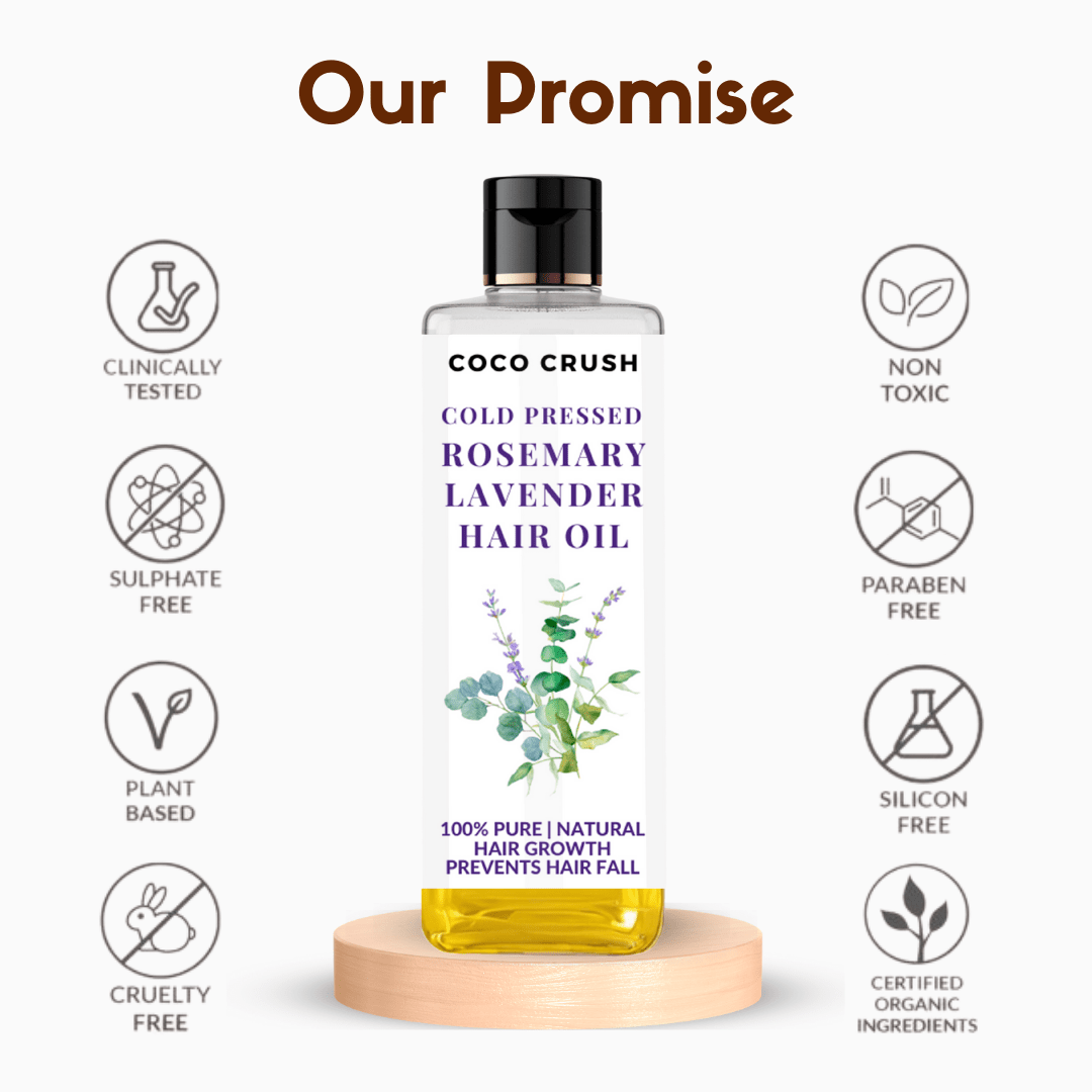 Coco Crush Rosemary Lavender Hair Oil - RMLAHO100